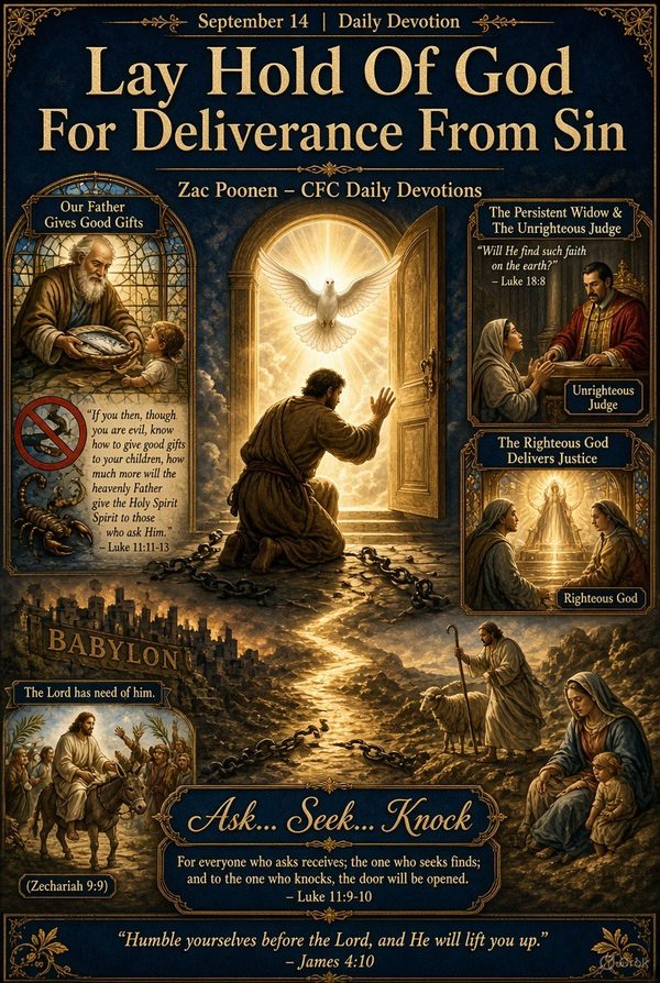 Daily Devotion | Lay Hold Of God For Deliverance From Sin